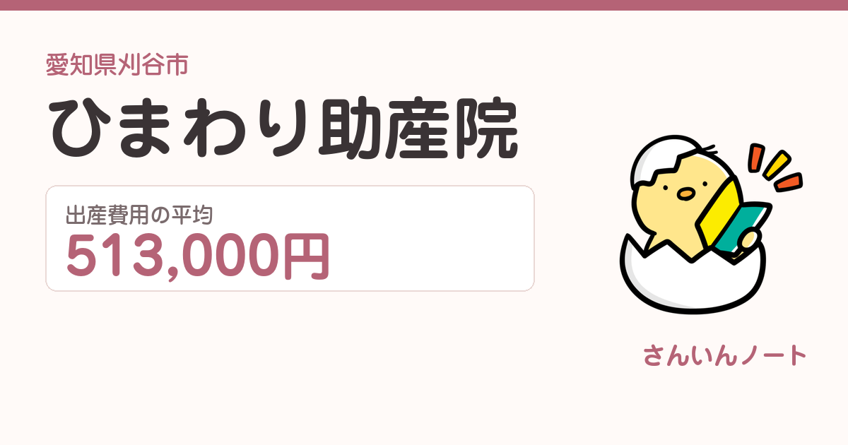 ひまわり助産院の出産費用