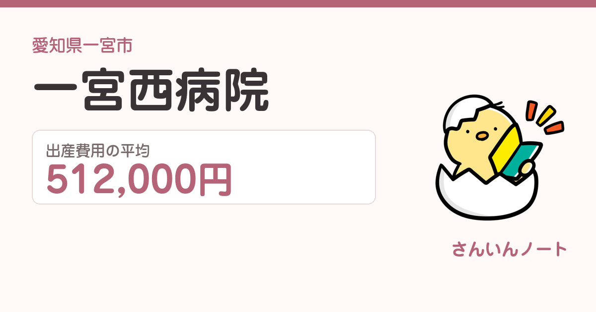 一宮西病院の出産費用