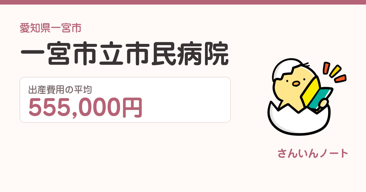 一宮市立市民病院の出産費用