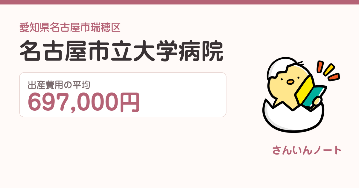 名古屋市立大学病院の出産費用