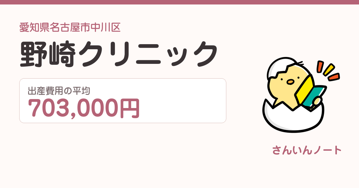 野崎クリニックの出産費用
