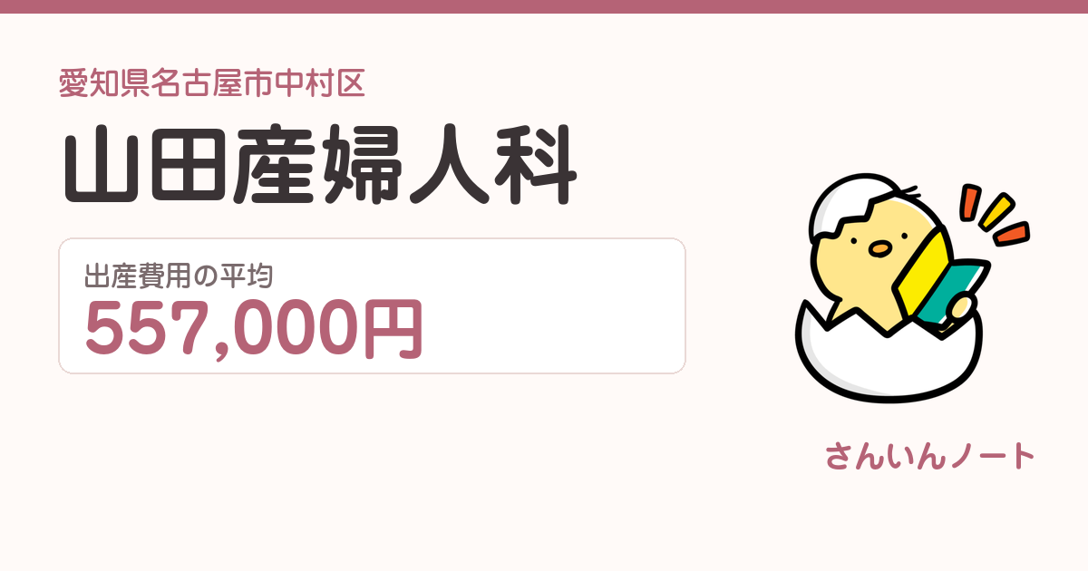 山田産婦人科の出産費用