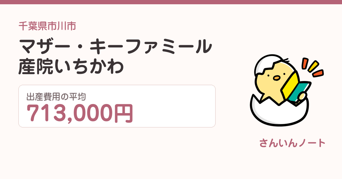 マザー・キー ファミール産院いちかわの出産費用