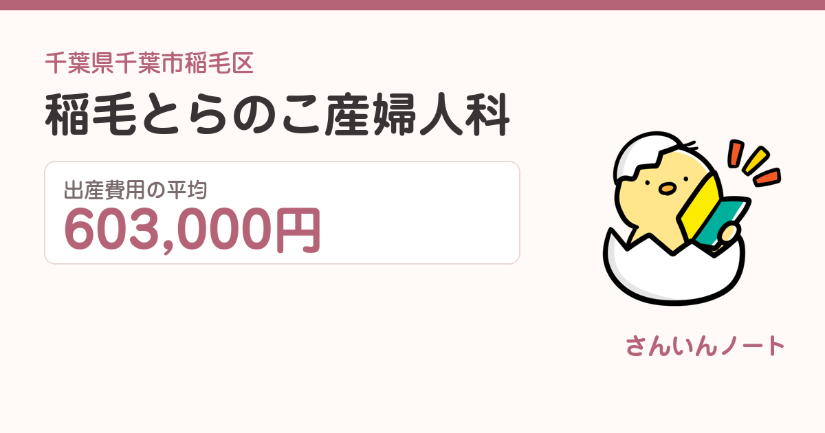 稲毛とらのこ産婦人科の出産費用