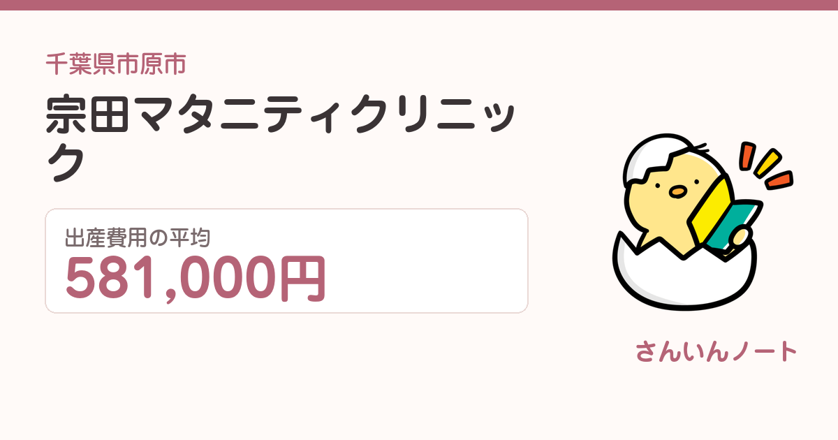 宗田マタニティクリニックの出産費用