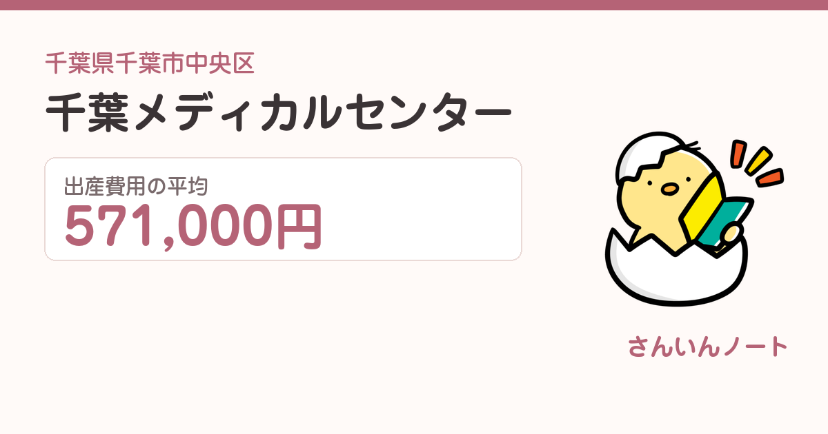 千葉メディカルセンターの出産費用