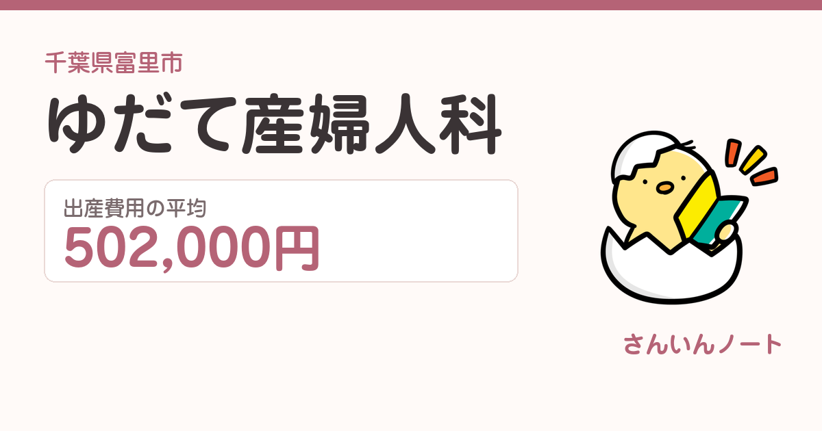 ゆだて産婦人科の出産費用