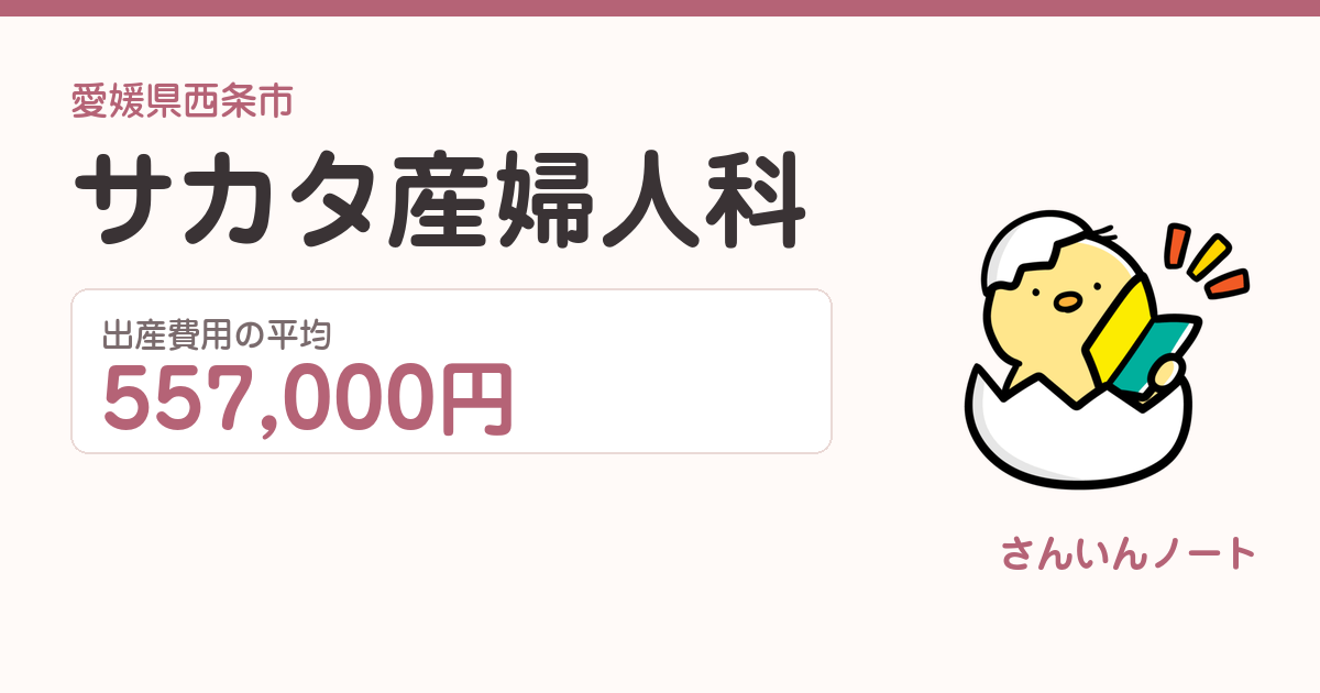 サカタ産婦人科の出産費用