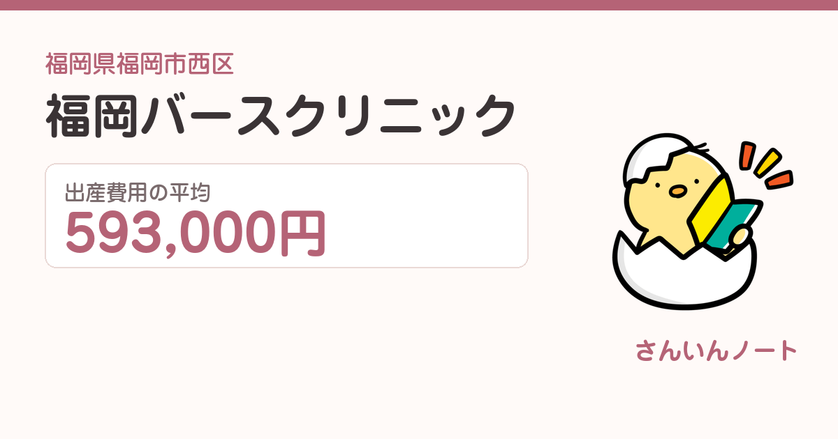 福岡バースクリニックの出産費用