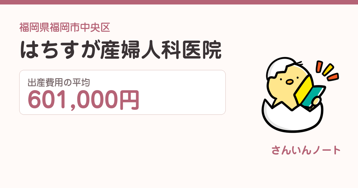 はちすが産婦人科医院の出産費用