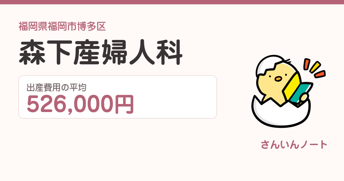 森下産婦人科の出産費用