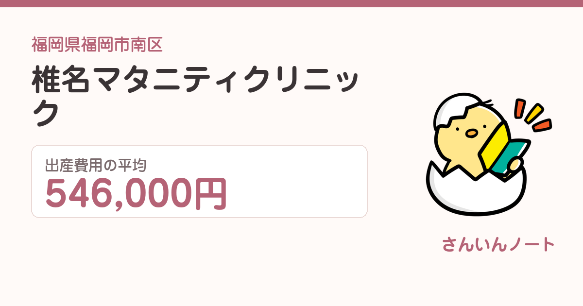椎名マタニティクリニックの出産費用