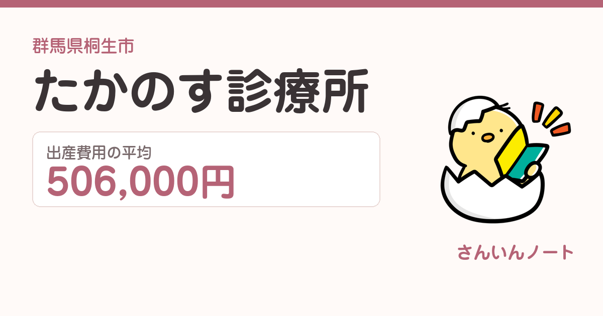たかのす診療所の出産費用