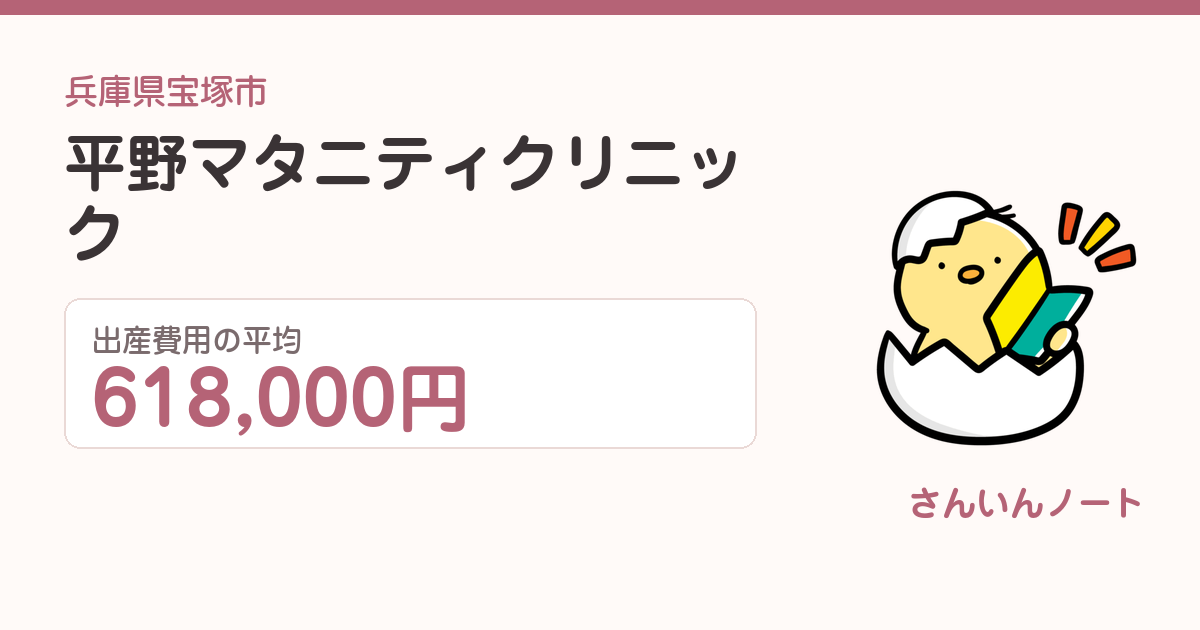 平野マタニティクリニックの出産費用
