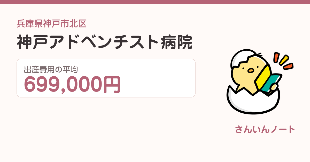 神戸アドベンチスト病院の出産費用