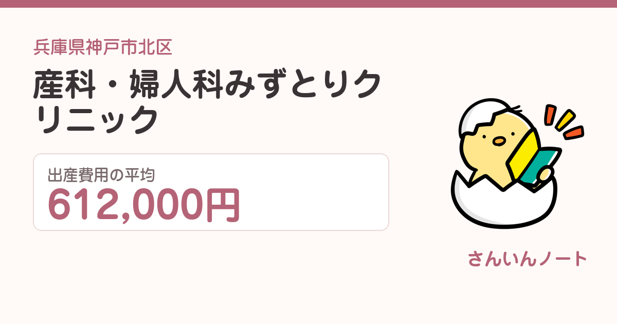 産科・婦人科みずとりクリニックの出産費用