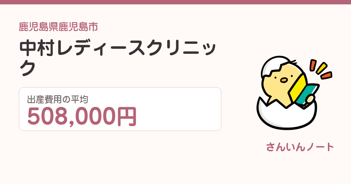 中村レディースクリニックの出産費用