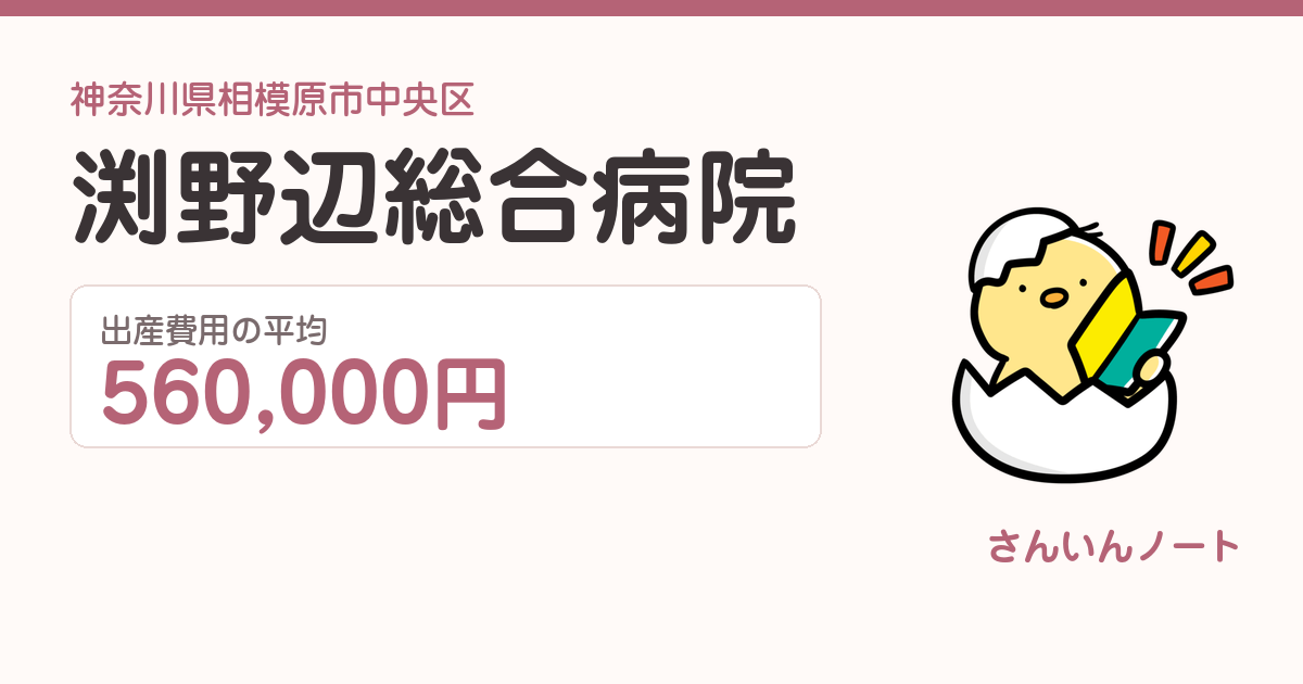 渕野辺総合病院の出産費用