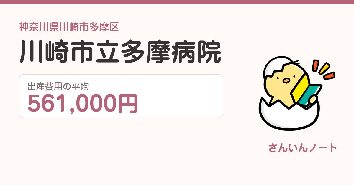 川崎市立多摩病院の出産費用