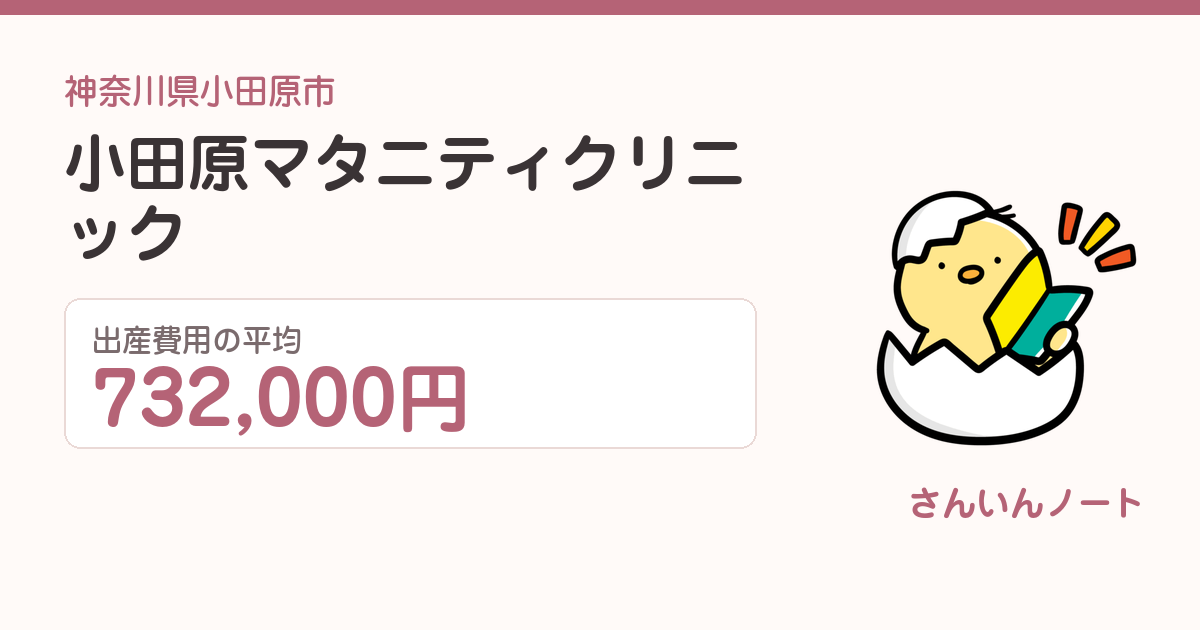 小田原マタニティクリニックの出産費用