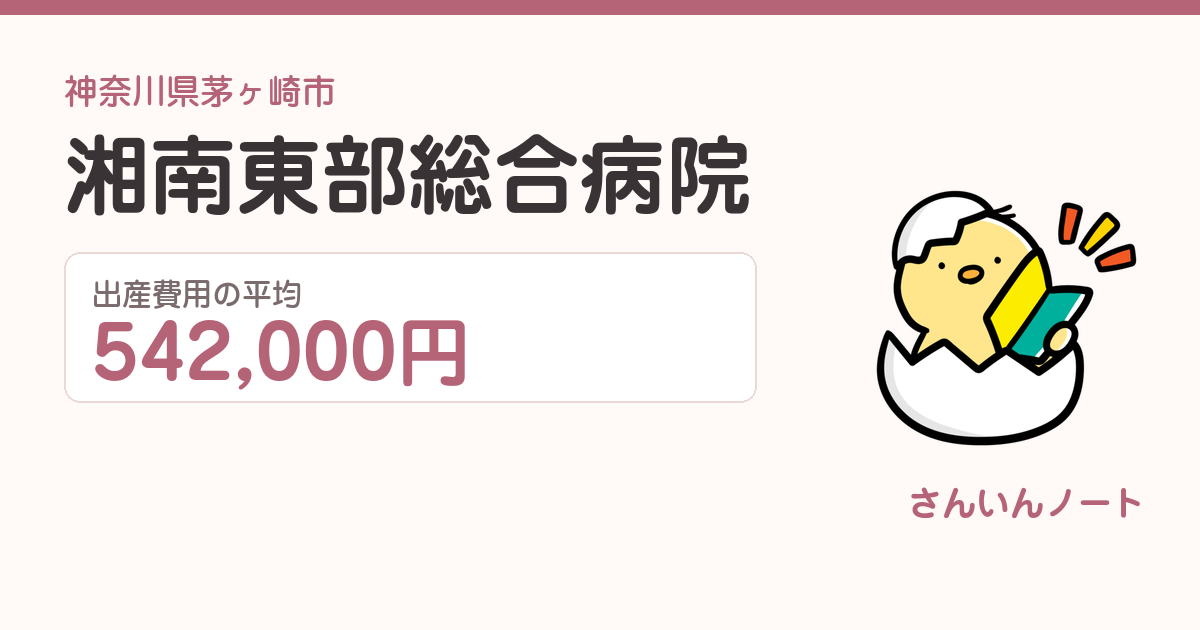 湘南東部総合病院の出産費用