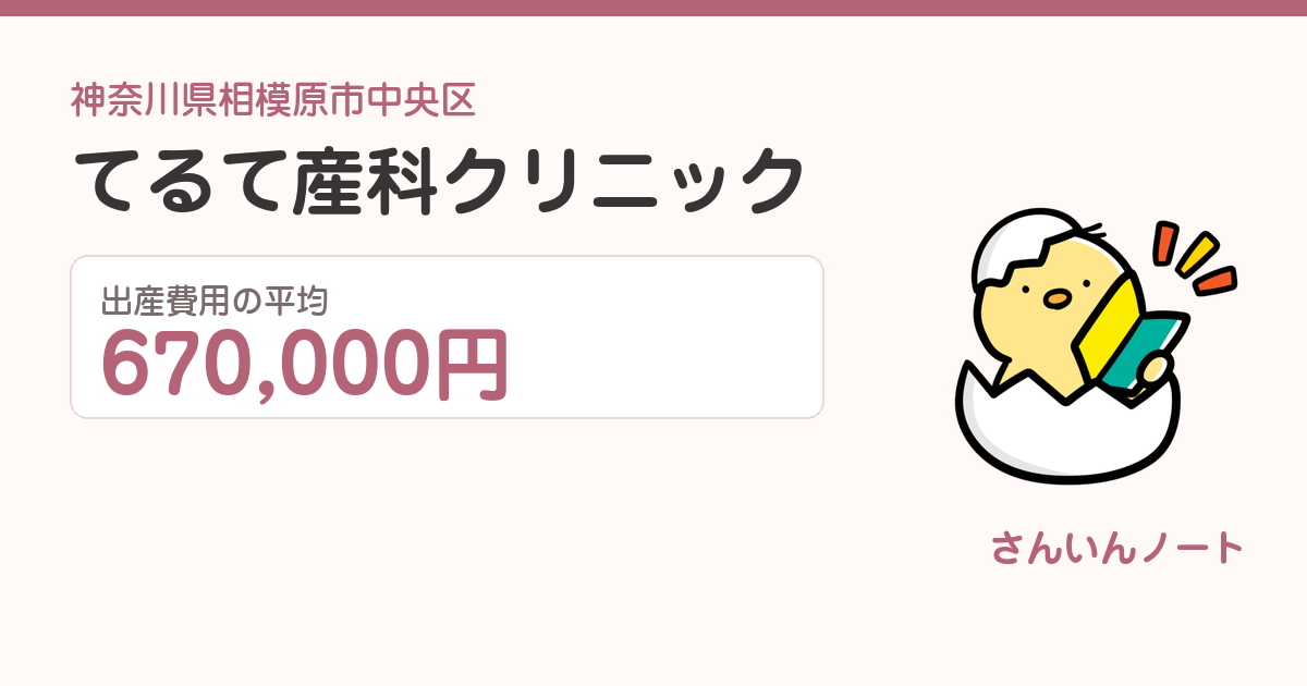 てるて産科クリニックの出産費用