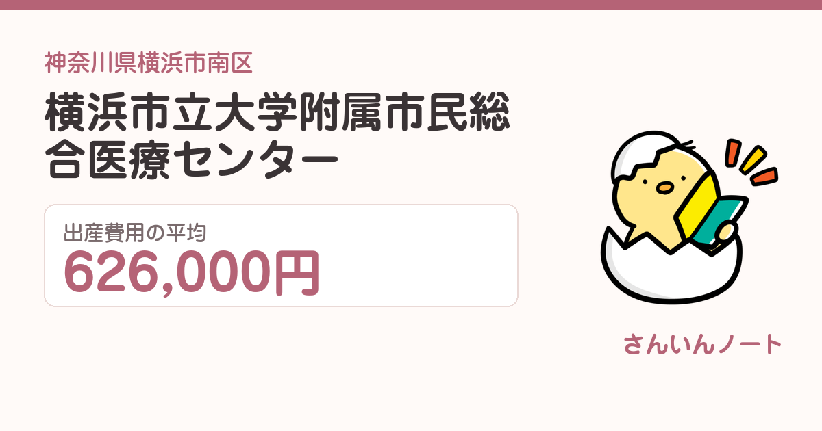 横浜市立大学附属市民総合医療センターの出産費用