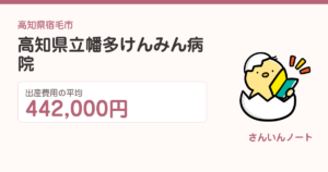高知県立幡多けんみん病院の出産費用