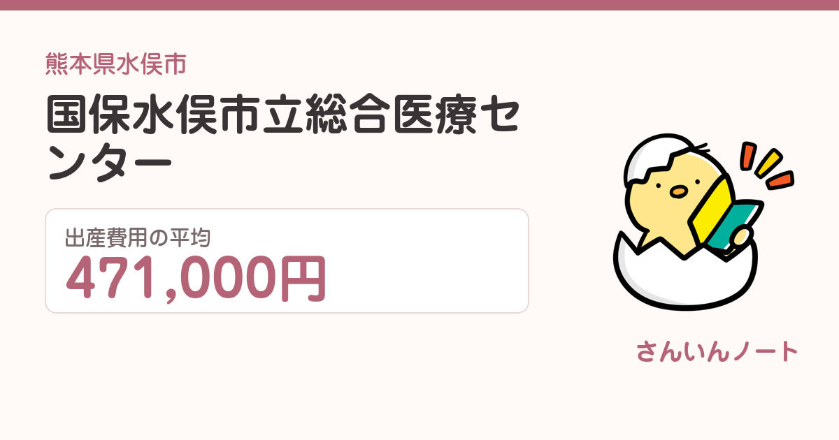国保水俣市立総合医療センターの出産費用