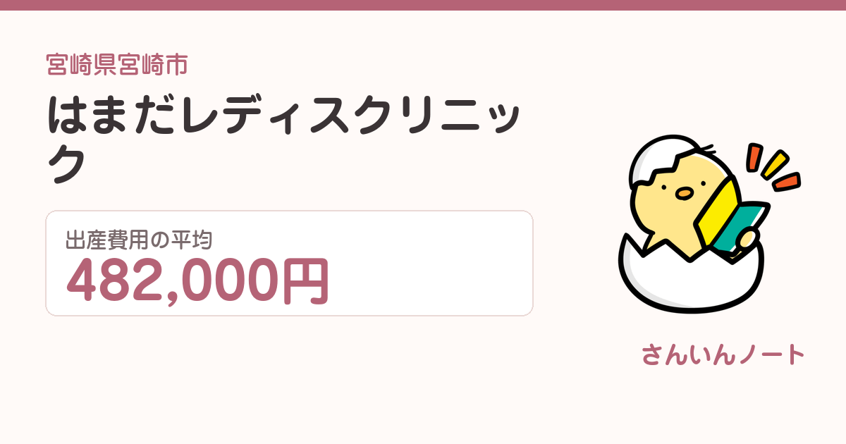 はまだレディスクリニックの出産費用