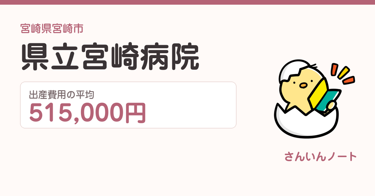 県立宮崎病院の出産費用