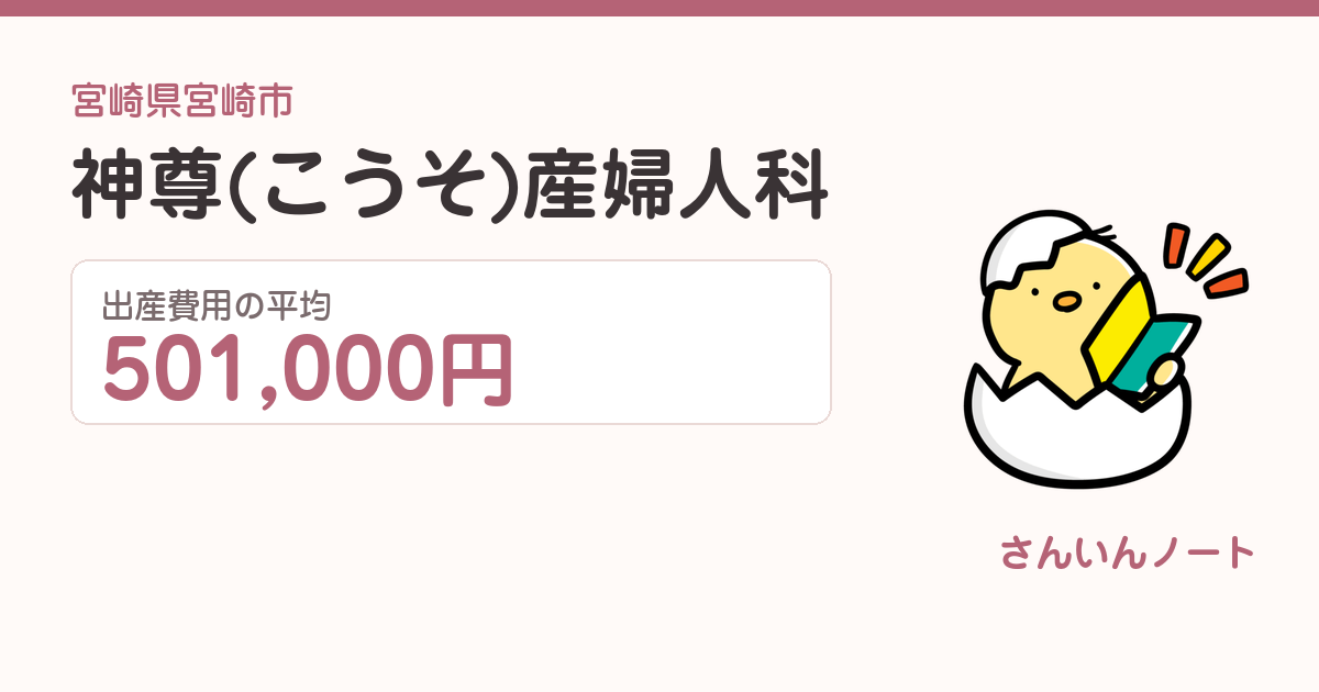 神尊(こうそ)産婦人科の出産費用