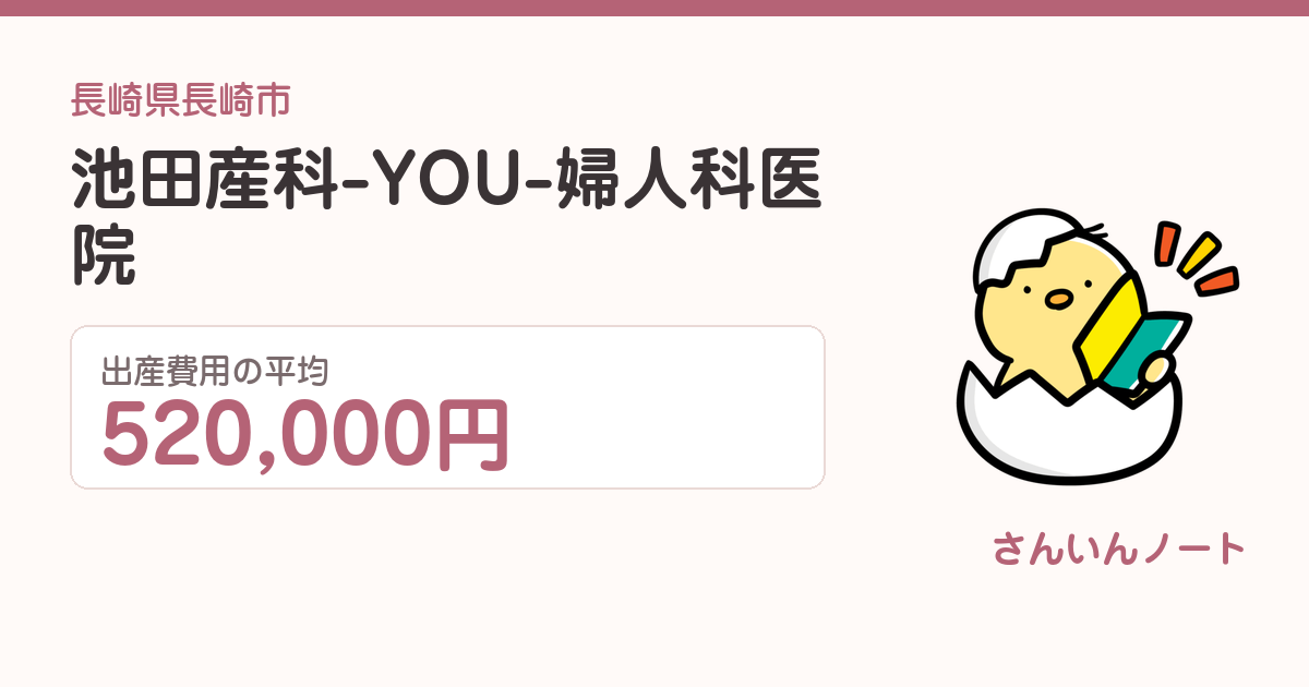 池田産科-YOU-婦人科医院の出産費用