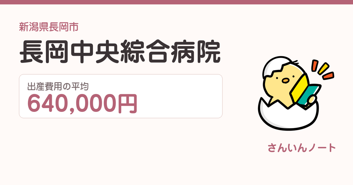 長岡中央綜合病院の出産費用
