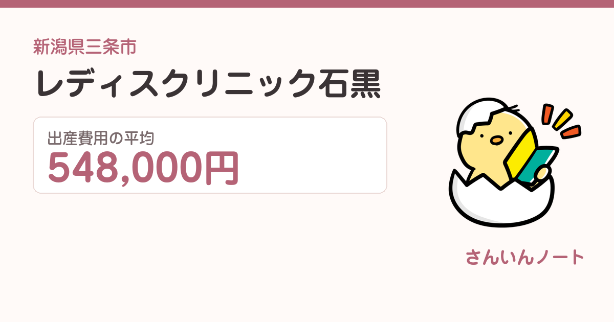 レディスクリニック石黒の出産費用