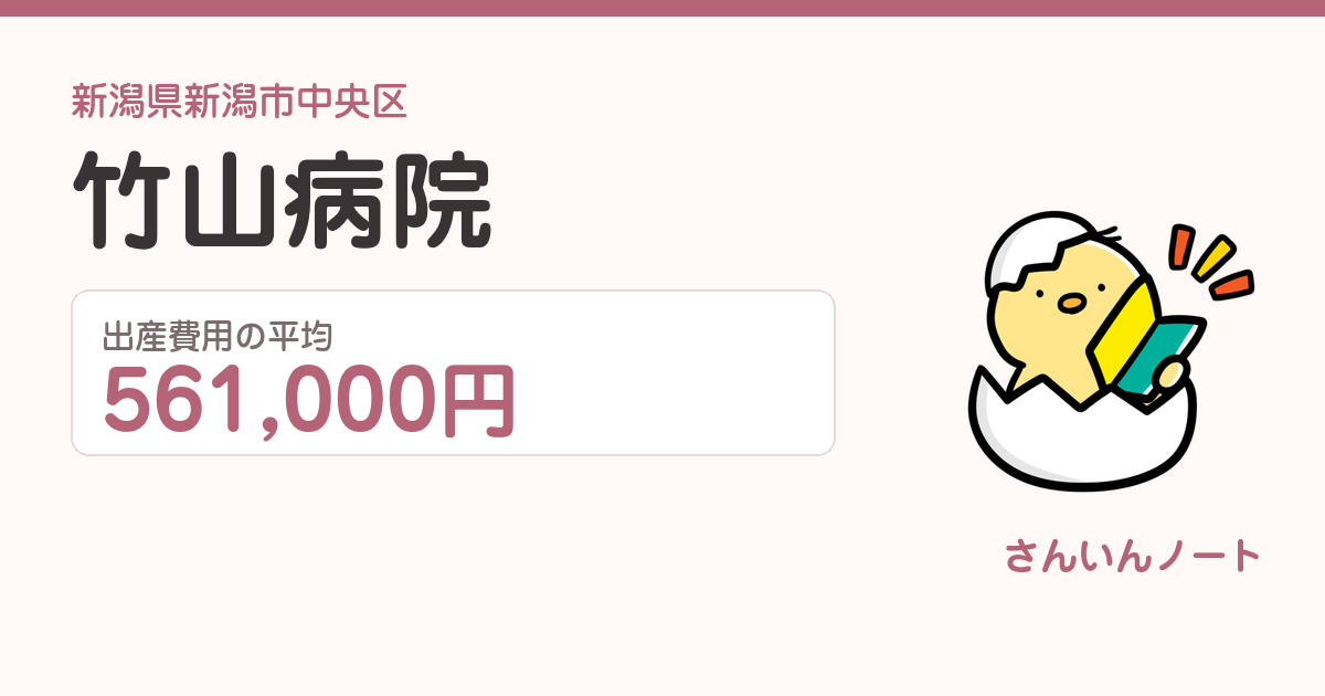 竹山病院の出産費用