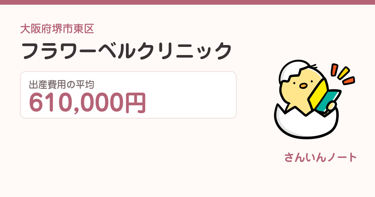 フラワーベルクリニックの出産費用