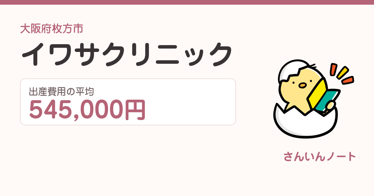 イワサクリニックの出産費用