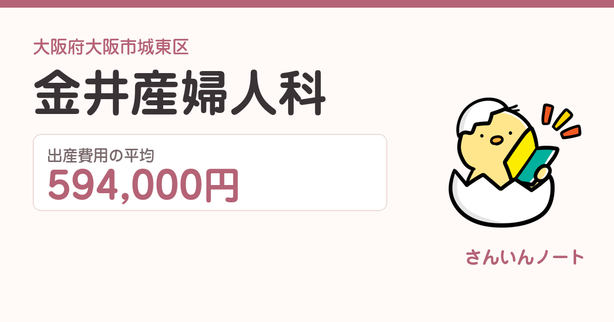 金井産婦人科の出産費用