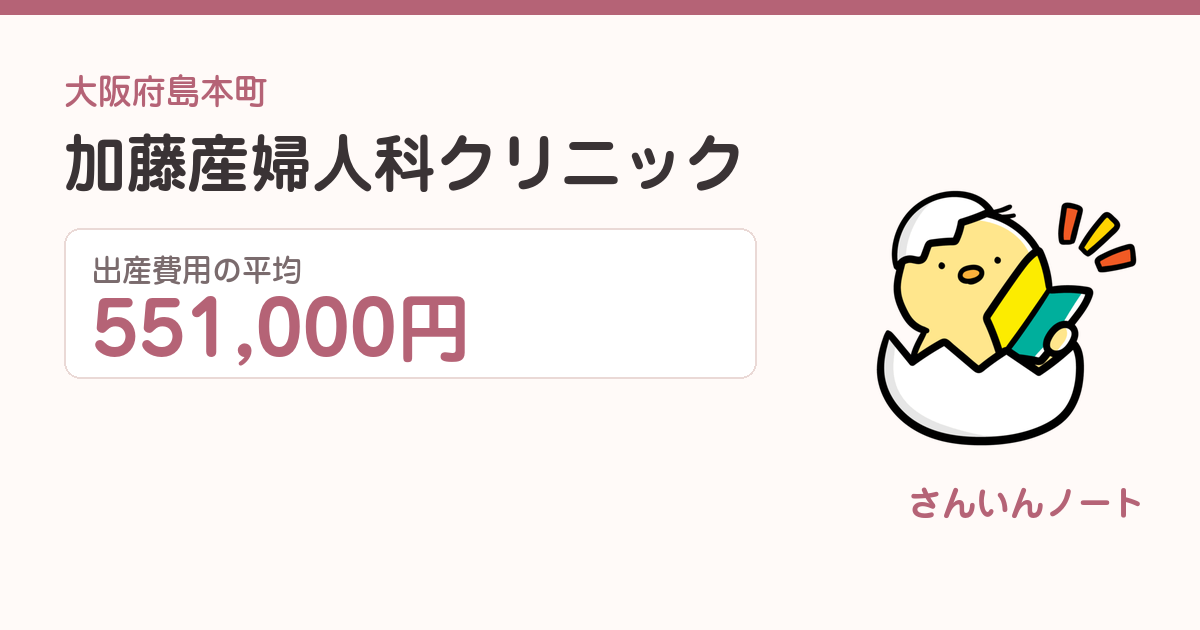 加藤産婦人科クリニックの出産費用
