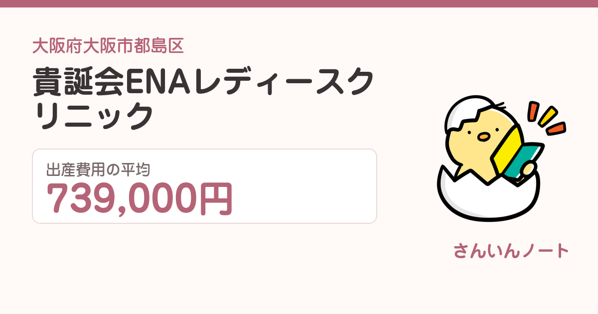 貴誕会ENAレディースクリニックの出産費用