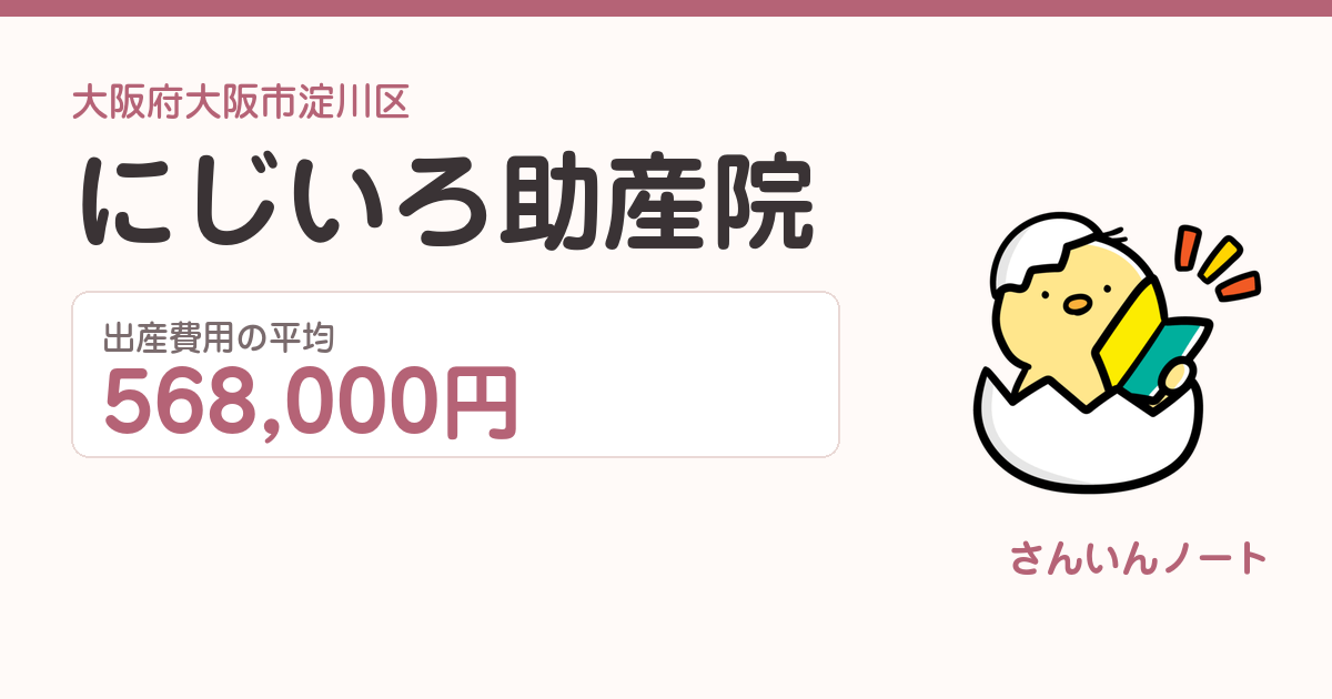 にじいろ助産院の出産費用