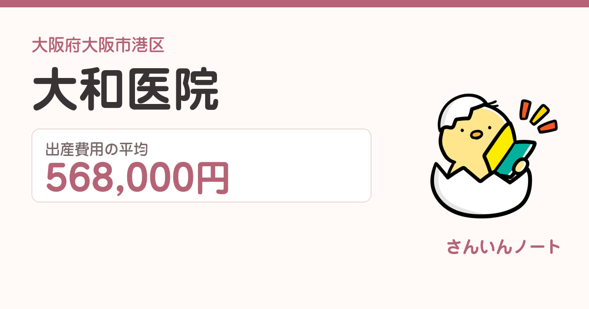 大和医院の出産費用