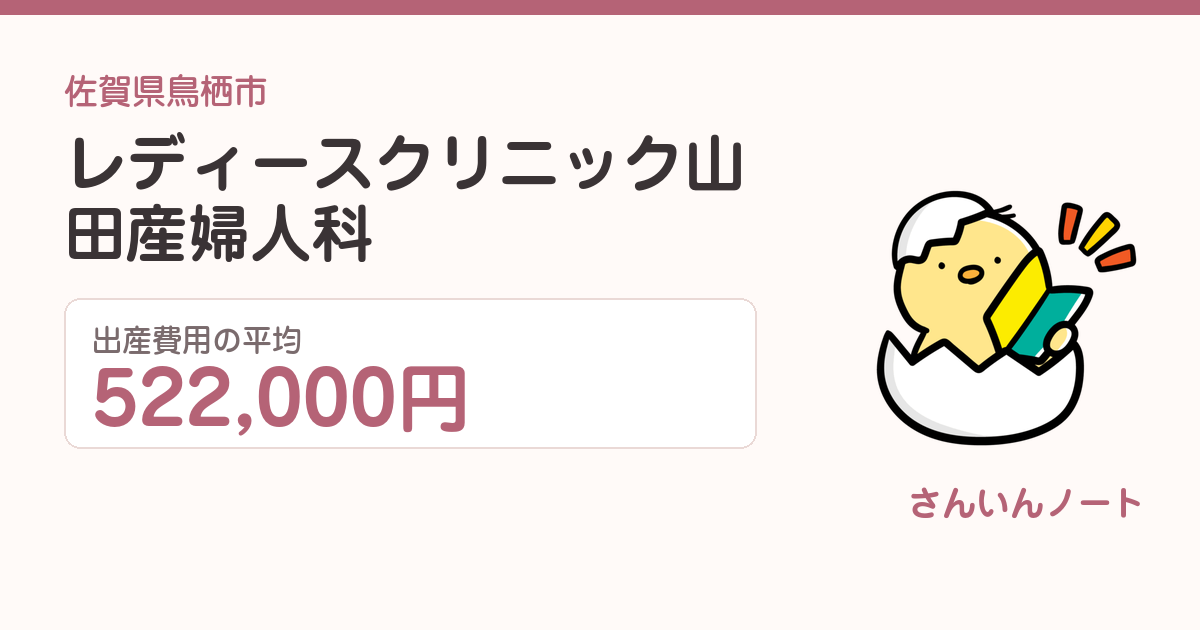 レディースクリニック山田産婦人科の出産費用