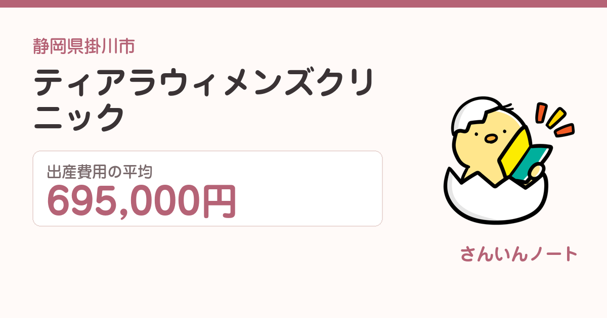 ティアラウィメンズクリニックの出産費用
