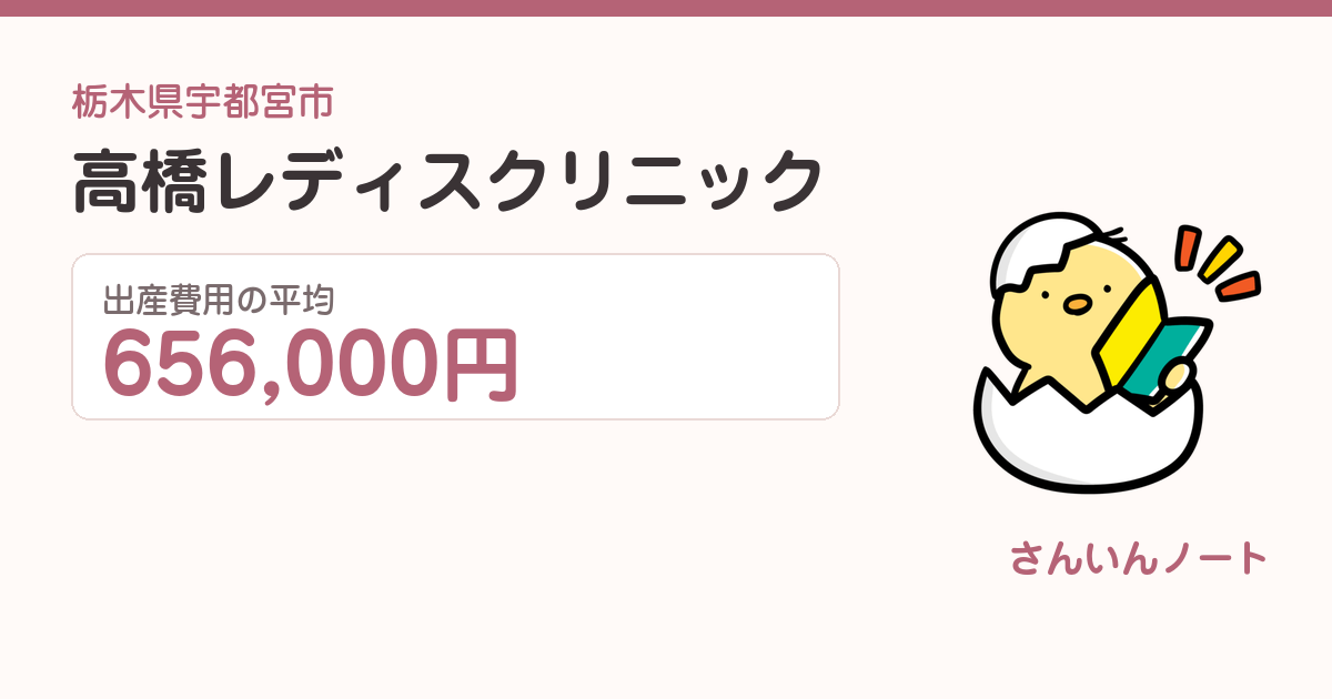 高橋レディスクリニックの出産費用