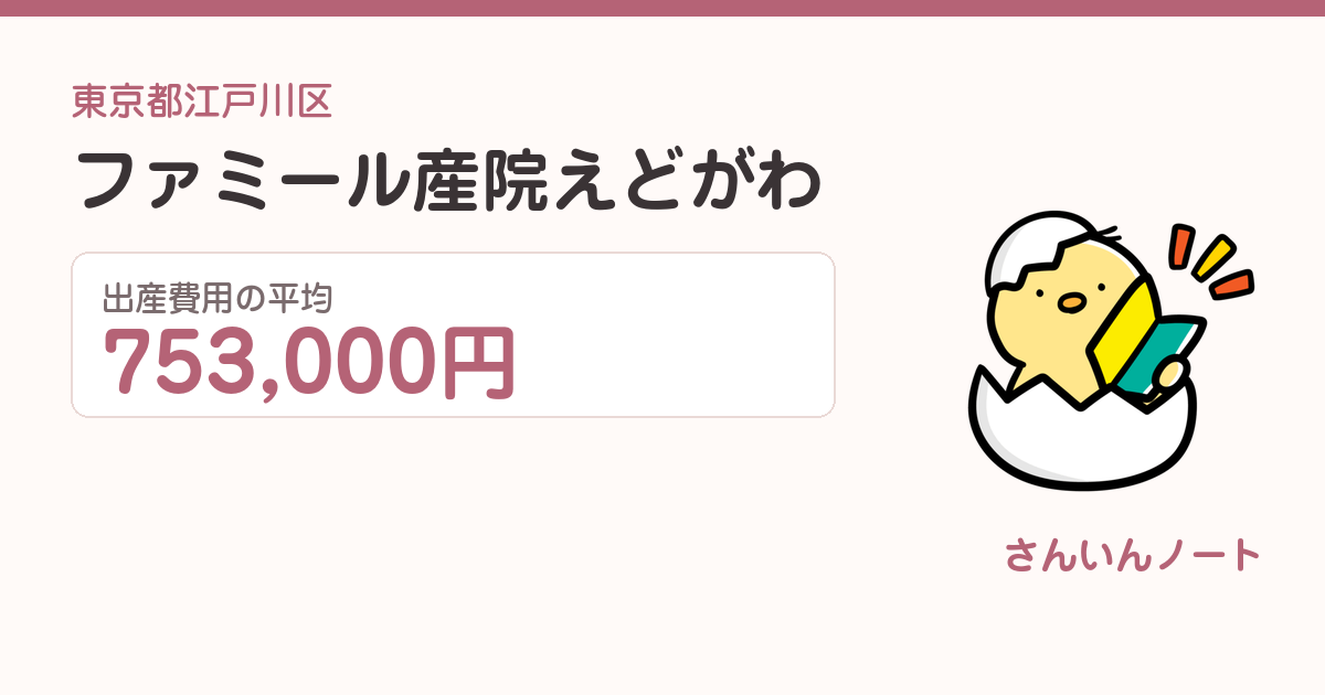 ファミール産院えどがわの出産費用