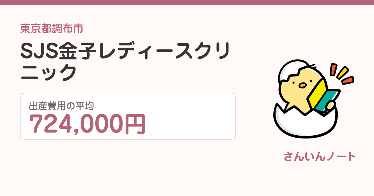 SJS 金子レディースクリニックの出産費用