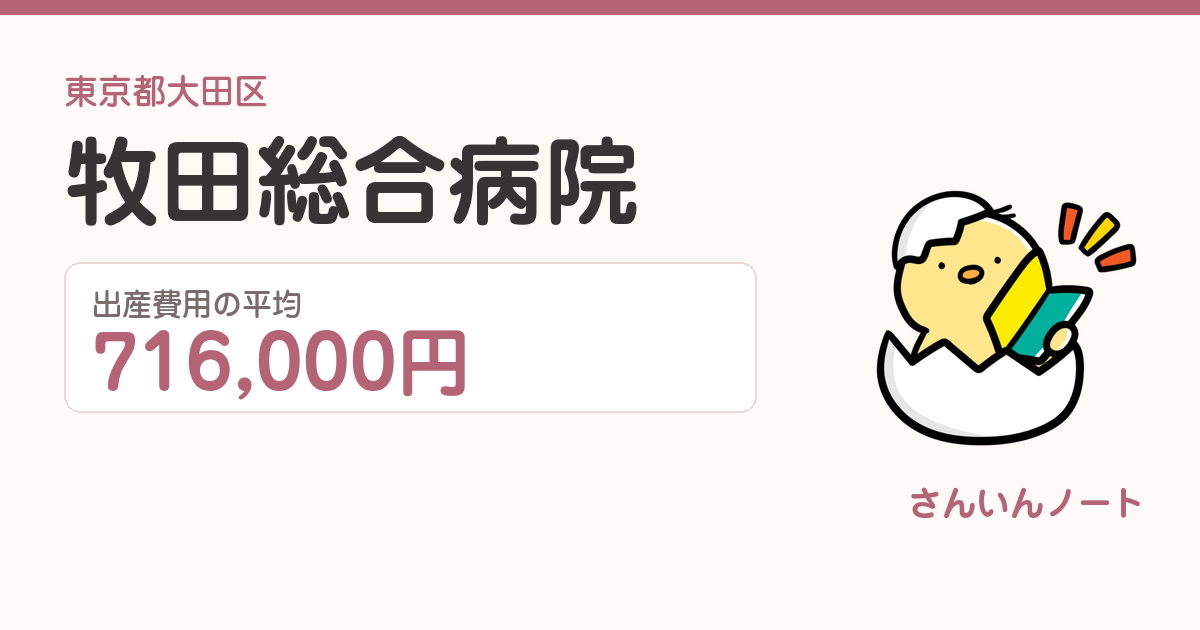 牧田総合病院の出産費用