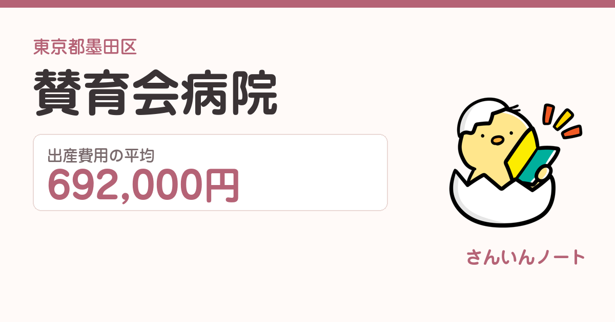 賛育会病院の出産費用